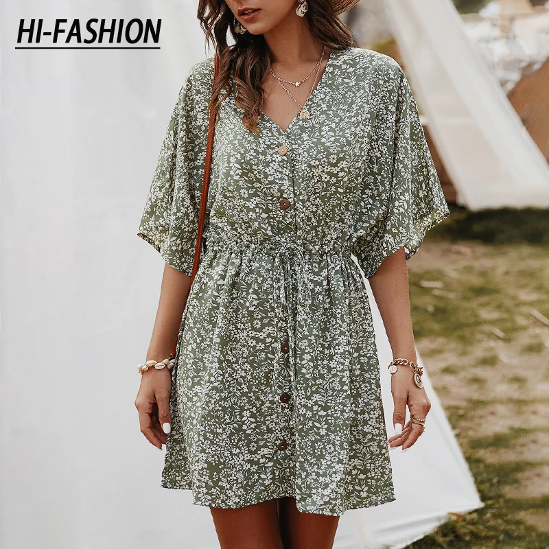 Summer Beach High Waist Mid Sleeve Dress 2021 Women Print V-Neck Sexy Mini Dress Casual Boho Floral Dresses
Summer Beach High Waist Mid Sleeve Dress 2021 Women Print V-Neck Sexy Mini Dress Casual Boho Floral Dresses