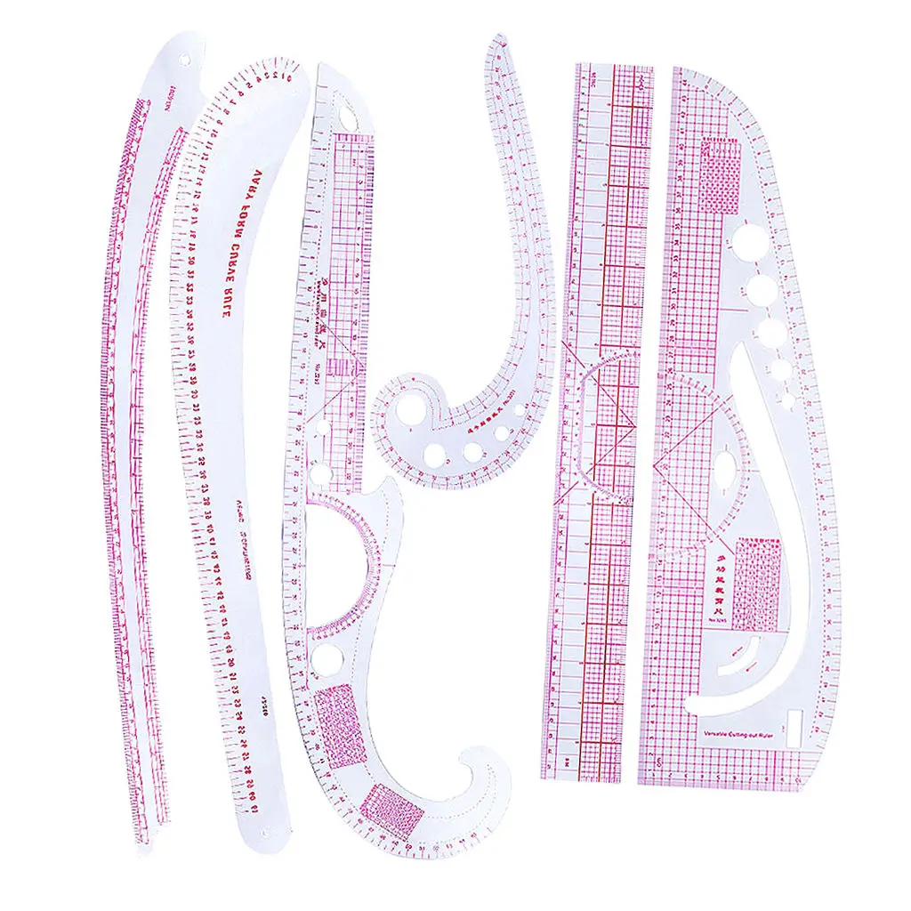 6 Pieces French Metric Ruler Fashion Metric Ruler Set Curve Pattern Grading Rulers DIY Measure Sewing Tools
6 Pieces French Metric Ruler Fashion Metric Ruler Set Curve Pattern Grading Rulers DIY Measure Sewing Tools