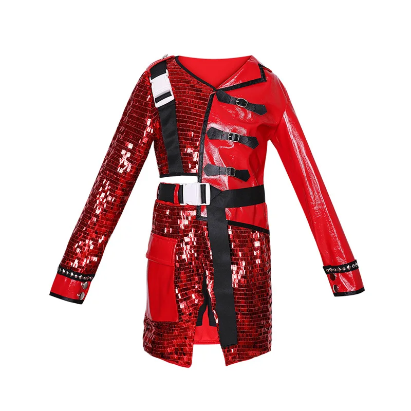 Children Jazz Dress Fashion Red Sequin Clothes for Kids Hip Hop Suit Street Dance Performance Costume Girls Long Sleeve Spandex
Children Jazz Dress Fashion Red Sequin Clothes for Kids Hip Hop Suit Street Dance Performance Costume Girls Long Sleeve Spandex