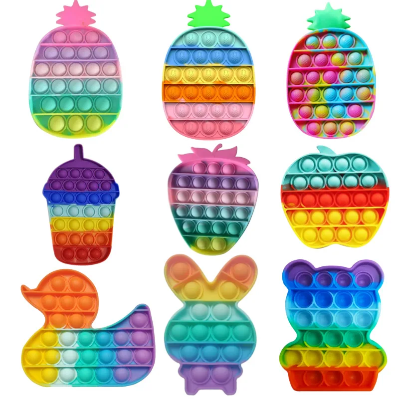 Rainbow Bubble Pops Fidget Kids Toy Sensory Autisim Special Need Its Anti-stress Stress Relief Squishy Fidget Toy Random Color
Rainbow Bubble Pops Fidget Kids Toy Sensory Autisim Special Need Its Anti-stress Stress Relief Squishy Fidget Toy Random Color