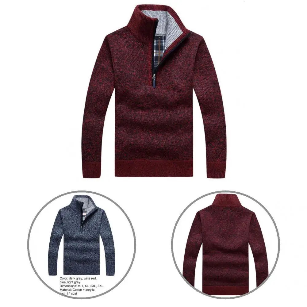 Stylish Autumn Sweater Thicken Comfortable Thicken Half Zip Sweater Men Pullover Winter Coat
Stylish Autumn Sweater Thicken Comfortable Thicken Half Zip Sweater Men Pullover Winter Coat