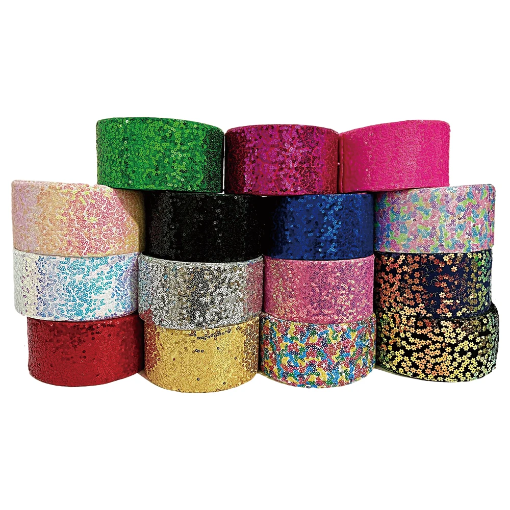 New Sequin Ribbon 3 inch 75mm Listones 20yards/lot for DIY Crafts Supplies Decoration
New Sequin Ribbon 3 inch 75mm Listones 20yards/lot for DIY Crafts Supplies Decoration
