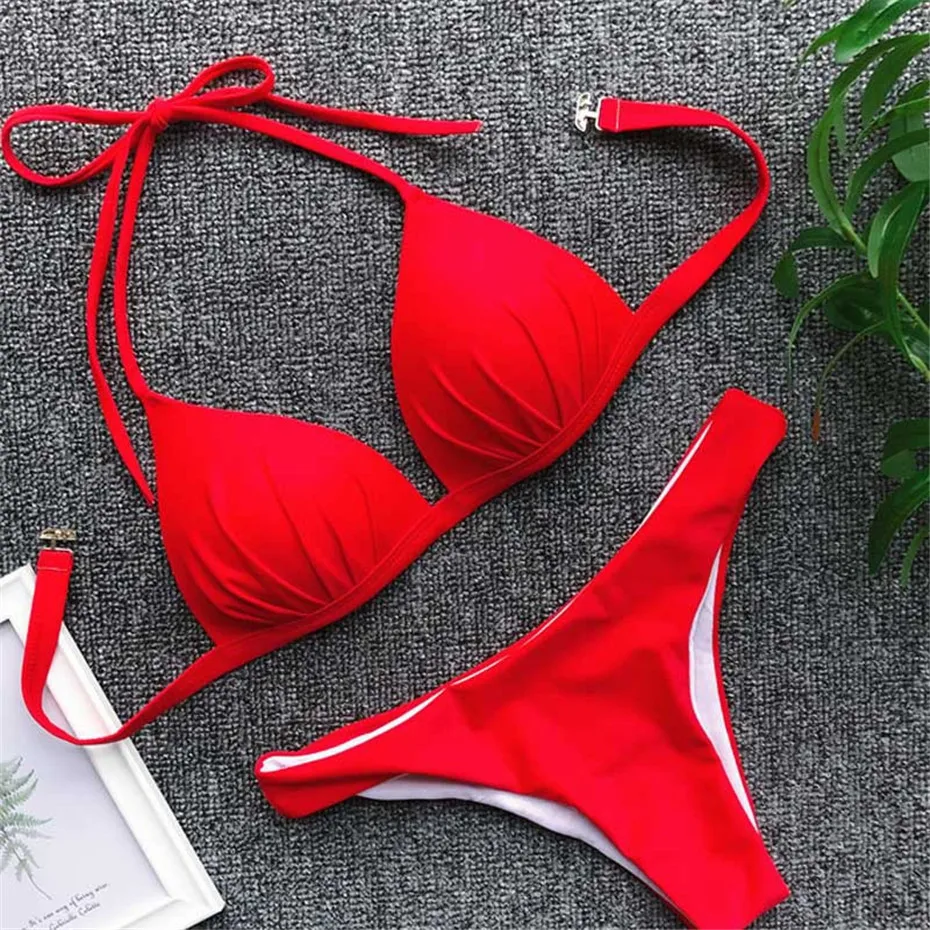 New Sexy Micro Bikinis 2020 Mujer Push Up Swimwear Women Solid Swimming Suit Swim Bathing Suit Brazilian Biquini Monokini Bikini
New Sexy Micro Bikinis 2020 Mujer Push Up Swimwear Women Solid Swimming Suit Swim Bathing Suit Brazilian Biquini Monokini Bikini