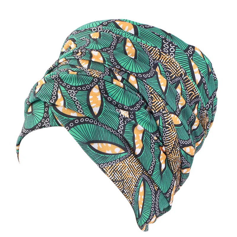 Новый женский головной платок с Африканским рисунком мусульманский тюрбан