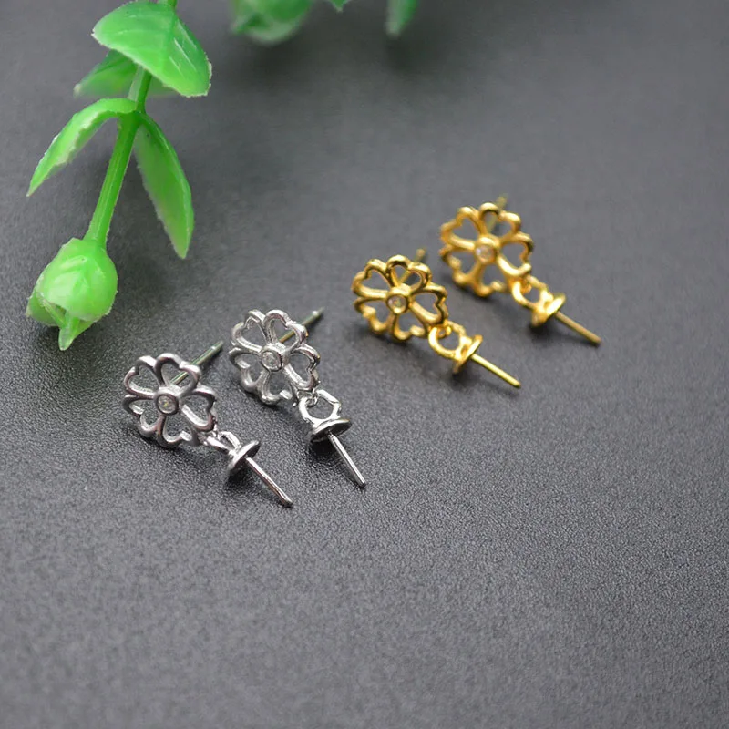 Jewelry Findings Real S925 Silver Gold Color Flower Shape Ear Hooks Pins Fit Half Hole Beads Dangle Earring Making Supplies
Jewelry Findings Real S925 Silver Gold Color Flower Shape Ear Hooks Pins Fit Half Hole Beads Dangle Earring Making Supplies