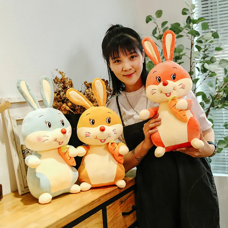 Kawaii Soft Rabbit Doll Carrot Pillow Animals Bunny Plush Stuffed Toys Creative For Children's Baby Girls Birthday Gifts 2021
Kawaii Soft Rabbit Doll Carrot Pillow Animals Bunny Plush Stuffed Toys Creative For Children's Baby Girls Birthday Gifts 2021