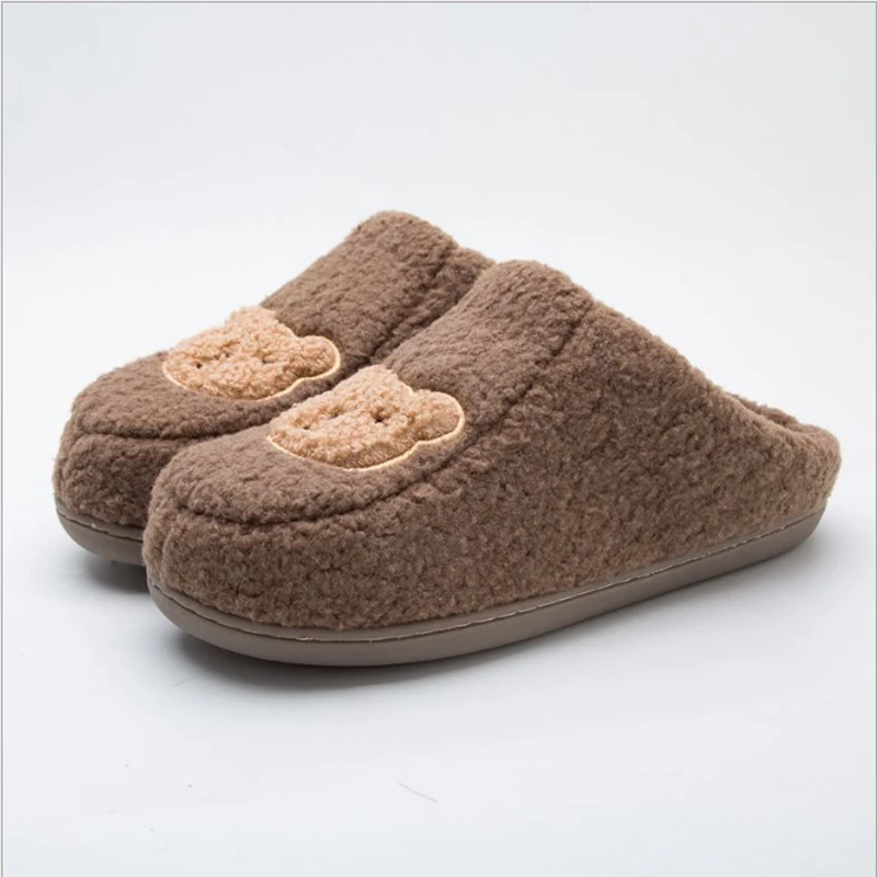 Winter Indoor Slipper Women Cute Cartoon Bear Cotton Slippers Home Anti-Skid and Waterproof Plus Velvet Warm Couple Slippers
Winter Indoor Slipper Women Cute Cartoon Bear Cotton Slippers Home Anti-Skid and Waterproof Plus Velvet Warm Couple Slippers