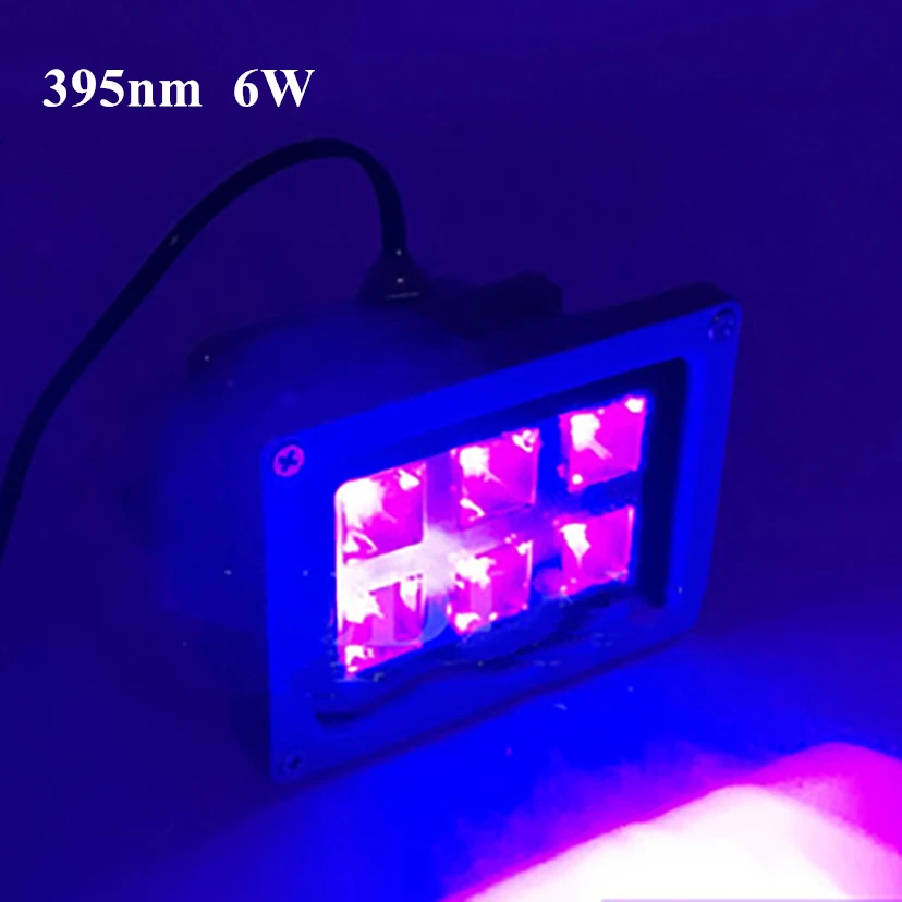 УФ led cob отверждающий светильник 6 Вт 20 365нм 395нм 405нм ультрафиолетовая