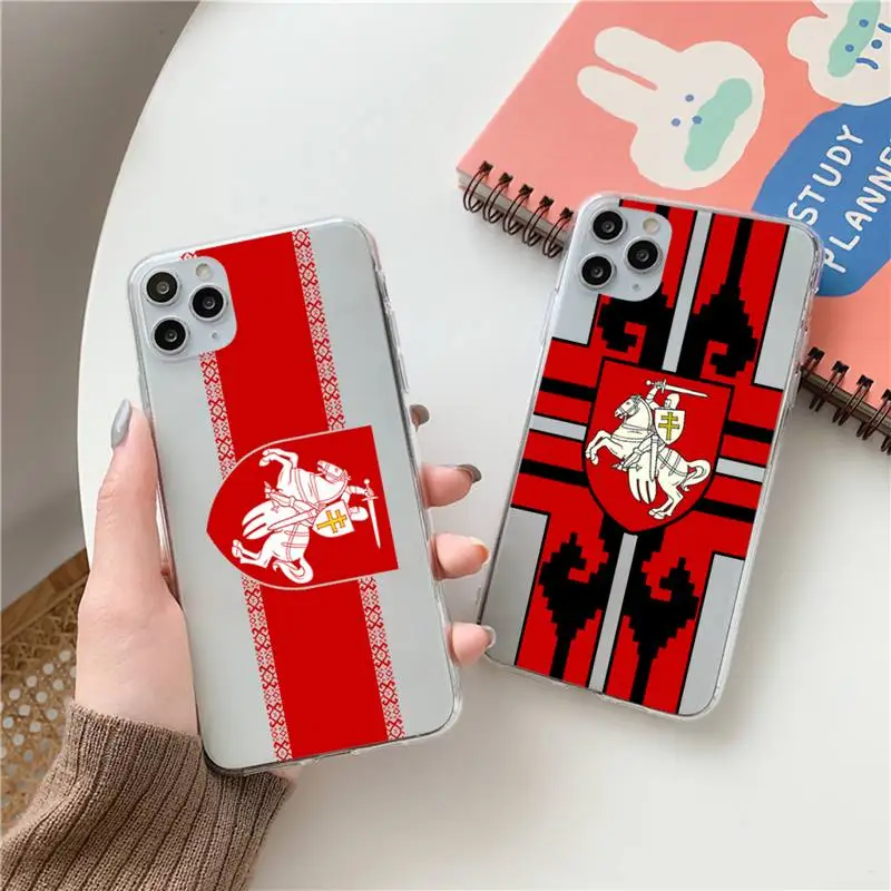 Republic Belarus National flag Phone Case Clear Transparent for iPhone 11 12 13 mini pro XS MAX 8 7 6 6S Plus X 5S SE XR 2020
Republic Belarus National flag Phone Case Clear Transparent for iPhone 11 12 13 mini pro XS MAX 8 7 6 6S Plus X 5S SE XR 2020