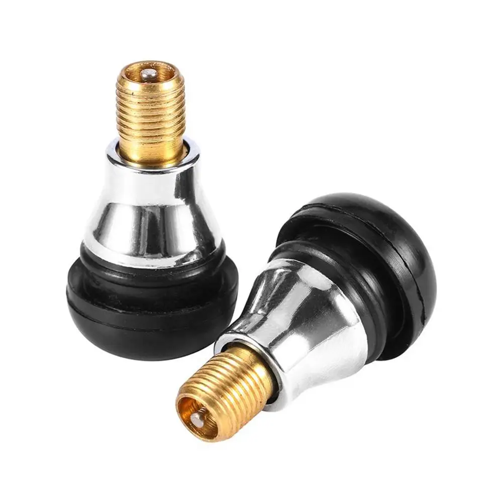 Set of 4 New Black Car Motorcycle Chrome Alloy Tubeless Rubber Wheel Tire Valve Stems Complete TR412ac Chrome Caps
Set of 4 New Black Car Motorcycle Chrome Alloy Tubeless Rubber Wheel Tire Valve Stems Complete TR412ac Chrome Caps