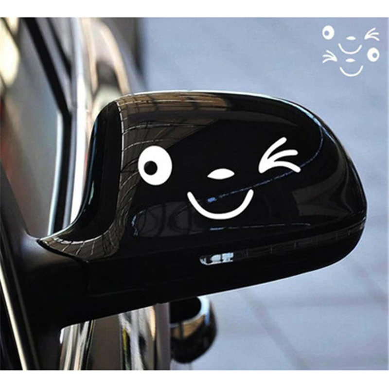 1 Pair Cute Smile Face 3D Decal Sticker for Auto Car Side Mirror L+R Rearview 12X10.4CM 
1 Pair Cute Smile Face 3D Decal Sticker for Auto Car Side Mirror L+R Rearview 12X10.4CM