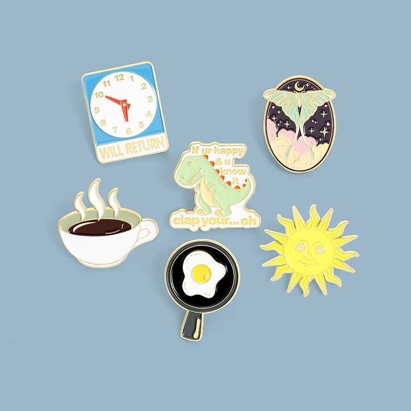 Cartoon Dinosaur Butterfly Coffee Enamel Pins Cute Metal Brooches for Women Clothes Bag Lapel Pins Badge Jewelry Gift Wholesale
Cartoon Dinosaur Butterfly Coffee Enamel Pins Cute Metal Brooches for Women Clothes Bag Lapel Pins Badge Jewelry Gift Wholesale