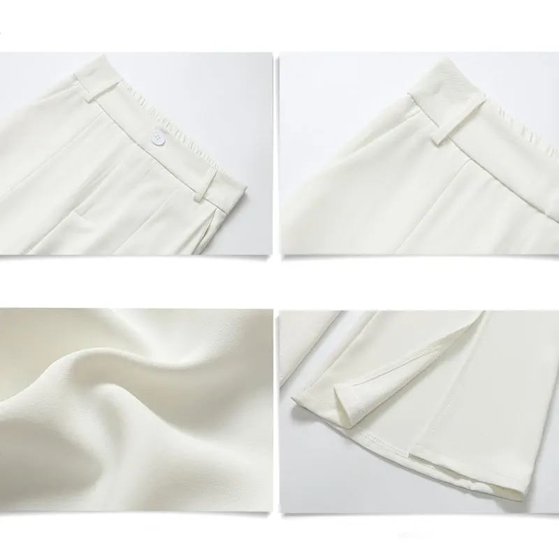 Summer Thin Light Flares Pants Women 2021 New White High Waist Buttons Zipper Suit Pants Female Sexy Slim Waist Split Trousers
Summer Thin Light Flares Pants Women 2021 New White High Waist Buttons Zipper Suit Pants Female Sexy Slim Waist Split Trousers