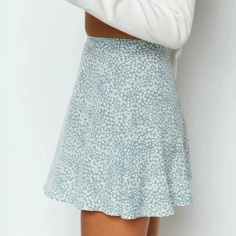 Summer New Women's Floral Print Skirt High Waist Umbrella Mini Skirt Female Invisible Zipper Chiffon Print Short Skirt Women
Summer New Women's Floral Print Skirt High Waist Umbrella Mini Skirt Female Invisible Zipper Chiffon Print Short Skirt Women
