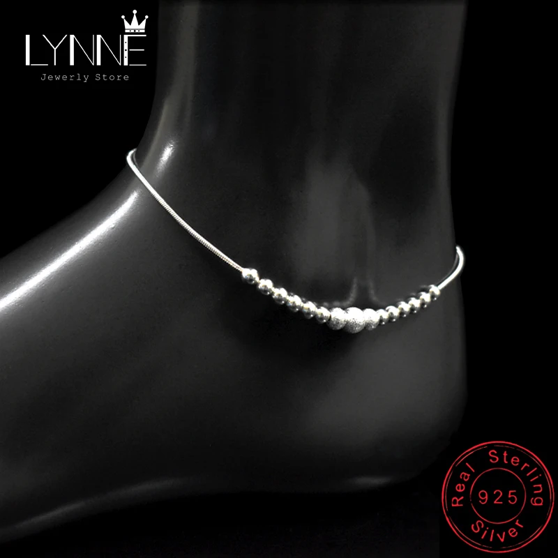 New Fashion Round Ball Beaded Anklet Foot Chain 925 Sterling Silver Frosted Beads Charm Anklets Bracelets For Women Jewelry Gift
New Fashion Round Ball Beaded Anklet Foot Chain 925 Sterling Silver Frosted Beads Charm Anklets Bracelets For Women Jewelry Gift