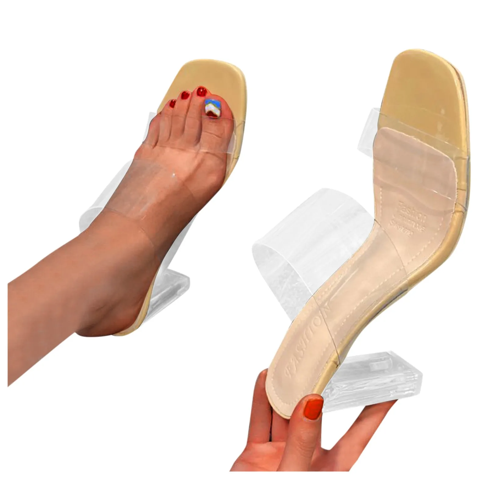 Fashion Women's sandals Casual Shoes high-heeled Pumps Breathable Transparent Sexy Summer Sandals Outdoor Leisure Slippers #40
Fashion Women's sandals Casual Shoes high-heeled Pumps Breathable Transparent Sexy Summer Sandals Outdoor Leisure Slippers #40