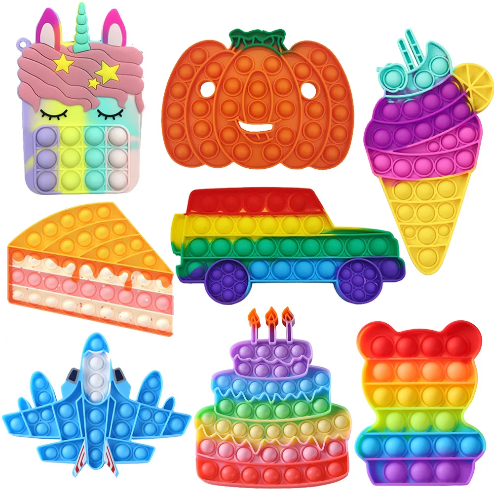 Rainbow Push Bubble Animal Fidget Toys Sensory Autism Squeeze Stress Reliever Mini Toys Game Simple Dimple Fidget Relax Toy
Rainbow Push Bubble Animal Fidget Toys Sensory Autism Squeeze Stress Reliever Mini Toys Game Simple Dimple Fidget Relax Toy