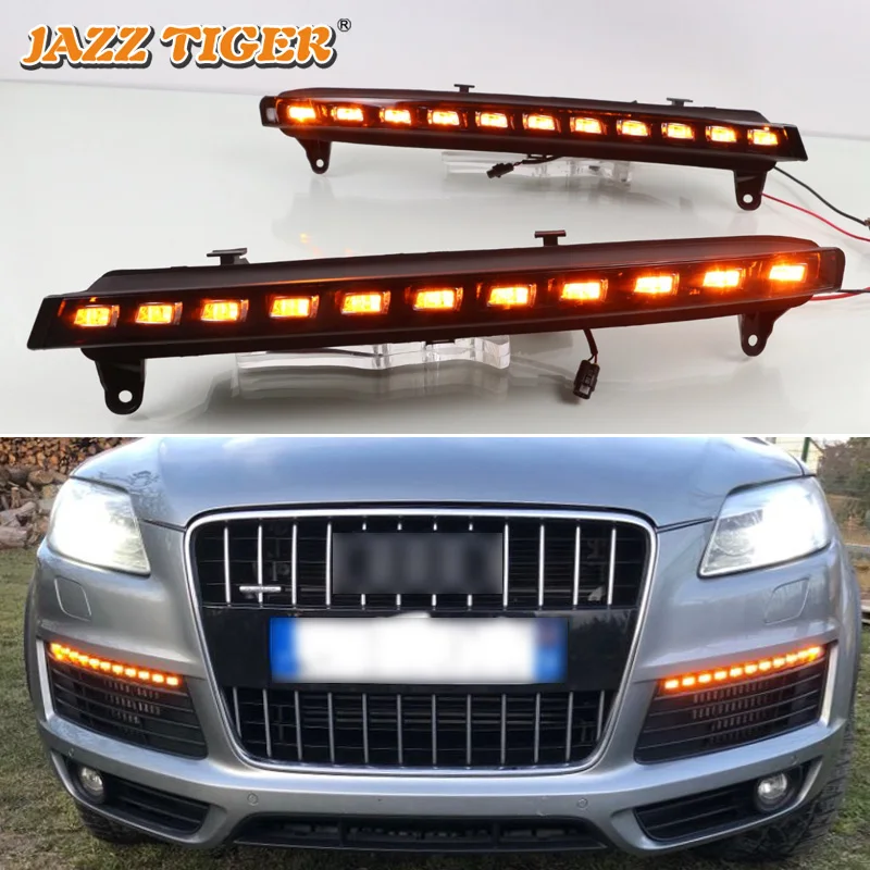 For Audi Q7 2006 ~ 2009 Daytime Running Light with Yellow Turn Signal Lamp Fog lamp Front Bumper Car Styling 12V Waterproof
For Audi Q7 2006 ~ 2009 Daytime Running Light with Yellow Turn Signal Lamp Fog lamp Front Bumper Car Styling 12V Waterproof