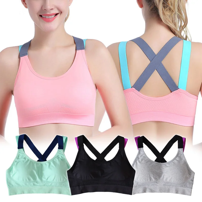 Sports Bra For Women Cross Straps Wireless Padded Gym Cloth Yoga Underwear Active Bra Workout Fitness Top
Sports Bra For Women Cross Straps Wireless Padded Gym Cloth Yoga Underwear Active Bra Workout Fitness Top