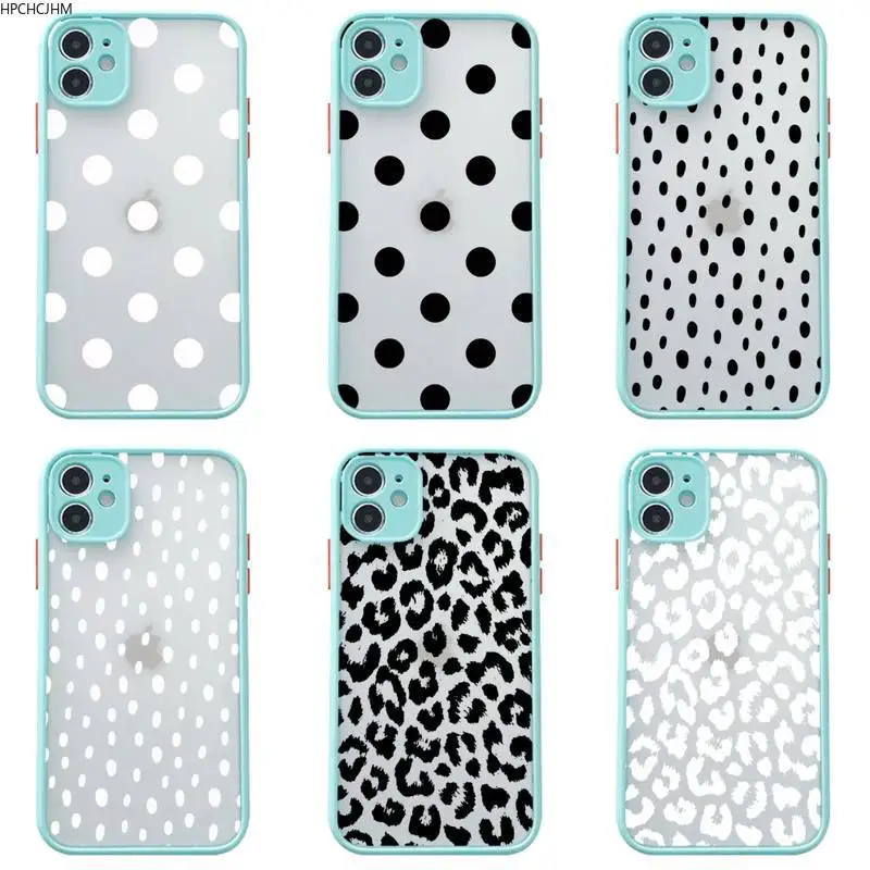 Black White Polka Dot Phone Cases For iphone 12 11 Pro Max Mini XS 8 7 Plus X SE 2020 XR Matte Transparent Light blue Cover
Black White Polka Dot Phone Cases For iphone 12 11 Pro Max Mini XS 8 7 Plus X SE 2020 XR Matte Transparent Light blue Cover