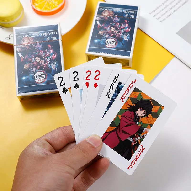 Anime Figure Demon Slayer Kimetsu no Yaiba Pokercard Kamado Nezuko Tanjirou Zenitsu Tomioka Giyuu Kanawo Playing Poker Cards Toy
Anime Figure Demon Slayer Kimetsu no Yaiba Pokercard Kamado Nezuko Tanjirou Zenitsu Tomioka Giyuu Kanawo Playing Poker Cards Toy