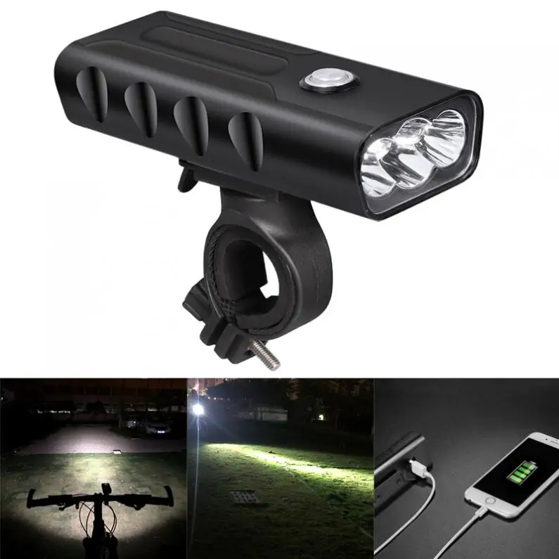 Waterproof Rechargeable USB 3 T6 LED Bicycle Lamp with 360 Degree Rotation Bracket and 3 Modes Light for Bicycle
Waterproof Rechargeable USB 3 T6 LED Bicycle Lamp with 360 Degree Rotation Bracket and 3 Modes Light for Bicycle