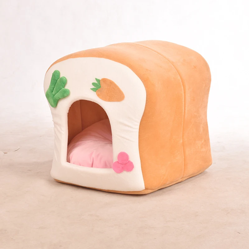 Creative Toast Semi-closed Calming Dog House for Small Dogs Safe Cat Bed Cave Comfy Fleece Pet Tent Mat Basket Chihuahua Yorkie
Creative Toast Semi-closed Calming Dog House for Small Dogs Safe Cat Bed Cave Comfy Fleece Pet Tent Mat Basket Chihuahua Yorkie