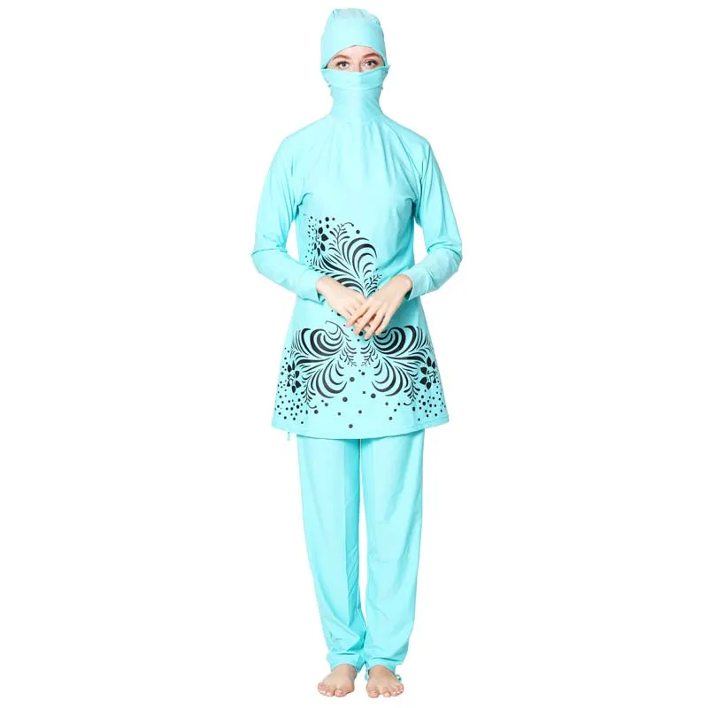 DROZENO Muslim swimsuit Women's bathing suit Beach muslims sun their suits Two-piece | Спорт и развлечения