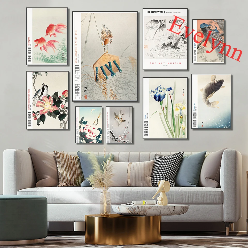 Japanese Art Exhibition Posters|Ohara Koson Best Artworks,Carp Sparrows Peony&Butterfly Geese Home Decor Canvas Wall Art Prints
Japanese Art Exhibition Posters|Ohara Koson Best Artworks,Carp Sparrows Peony&Butterfly Geese Home Decor Canvas Wall Art Prints