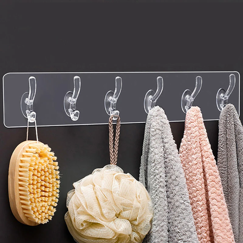 1pcs Bathroom Nail-Free Wall Hook Traceless Hooks Wall Hanger Sticker Transparent Strong Viscose Without Trace Hook
1pcs Bathroom Nail-Free Wall Hook Traceless Hooks Wall Hanger Sticker Transparent Strong Viscose Without Trace Hook