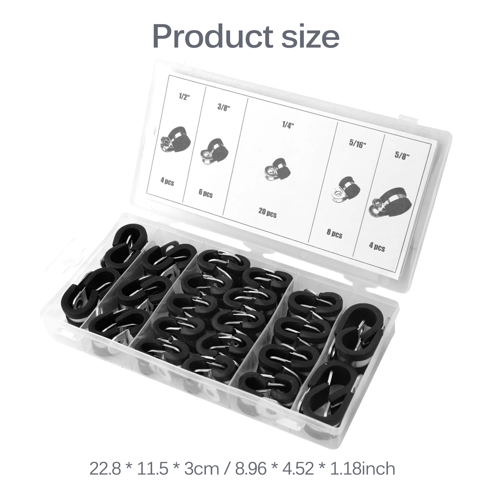 New 42pcs Rubber Lined Hose Clips Cable Clamp Iron Galvanized Stainless Steel Riding Card Saddle Clamp With Rubber Strip Clamp
New 42pcs Rubber Lined Hose Clips Cable Clamp Iron Galvanized Stainless Steel Riding Card Saddle Clamp With Rubber Strip Clamp