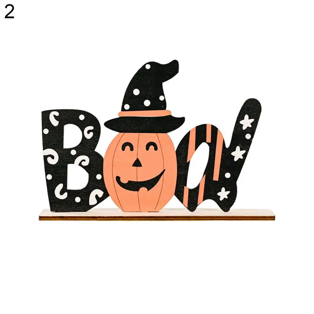 Pumpkin Ornaments Ghost Pattern Letters Craft Multi-color Wooden Craft Halloween Wear-resistant Crafts Decor Useful Handicraft 
Pumpkin Ornaments Ghost Pattern Letters Craft Multi-color Wooden Craft Halloween Wear-resistant Crafts Decor Useful Handicraft