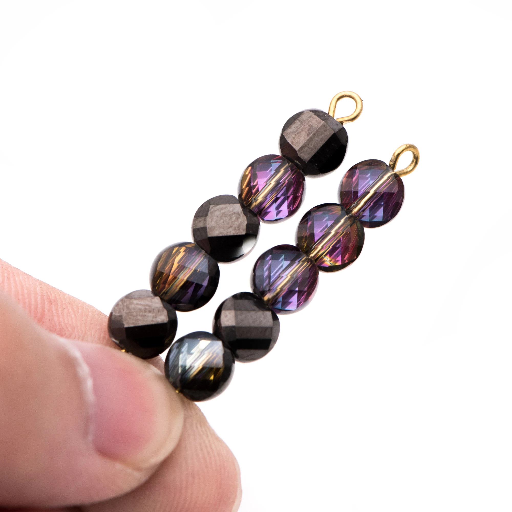 95pcs Faceted Coin Glass Beads, Crystal Round Button Beads 6mm, Sparkly Black Rose (TS98-4)
95pcs Faceted Coin Glass Beads, Crystal Round Button Beads 6mm, Sparkly Black Rose (TS98-4)