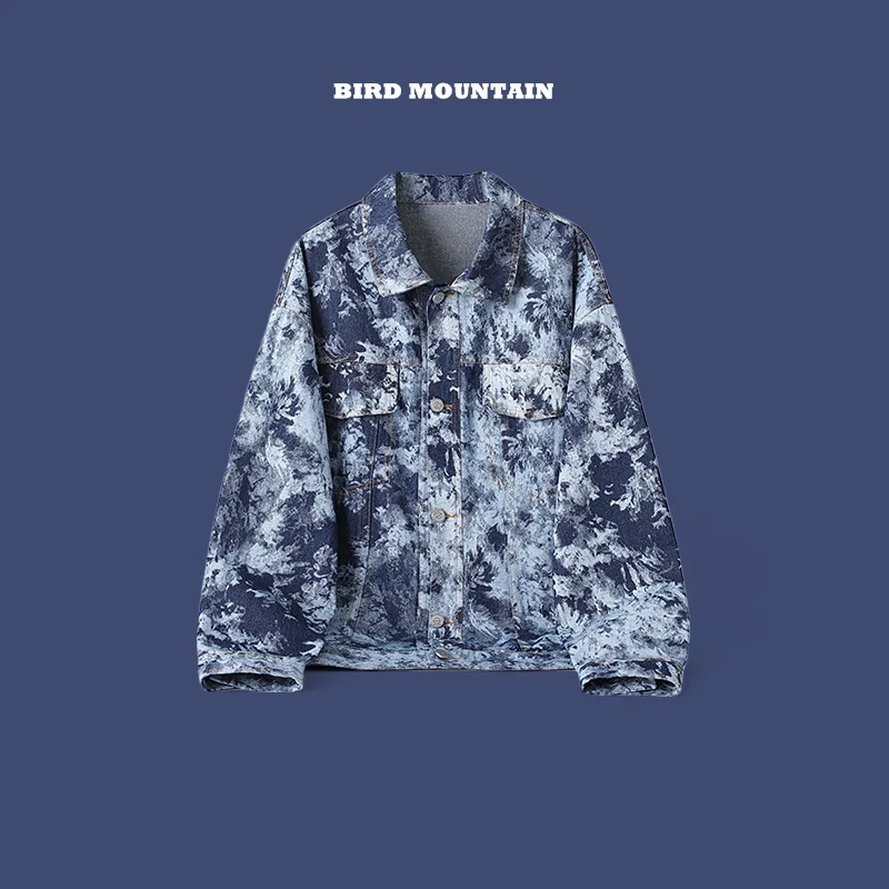 2021 Spring Autumn High Street Fashion Couple Clothes Loose Tie Dye Blue Denim Jacket Unisex American Streetwear Oversized Coat
2021 Spring Autumn High Street Fashion Couple Clothes Loose Tie Dye Blue Denim Jacket Unisex American Streetwear Oversized Coat