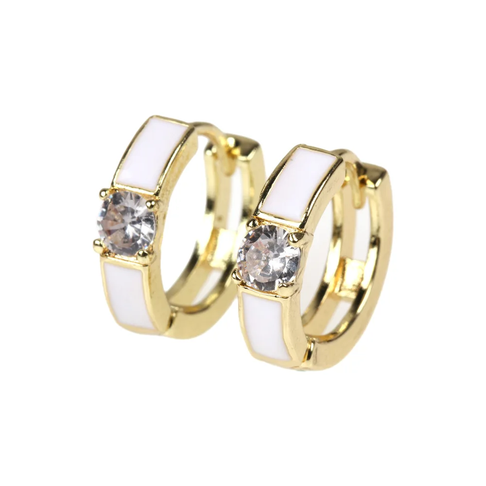 Personality INS Square Zircon Ear Buckle rRound Circle Earrings European and American Enamel Hoop Earrings for Women Wholesale
Personality INS Square Zircon Ear Buckle rRound Circle Earrings European and American Enamel Hoop Earrings for Women Wholesale