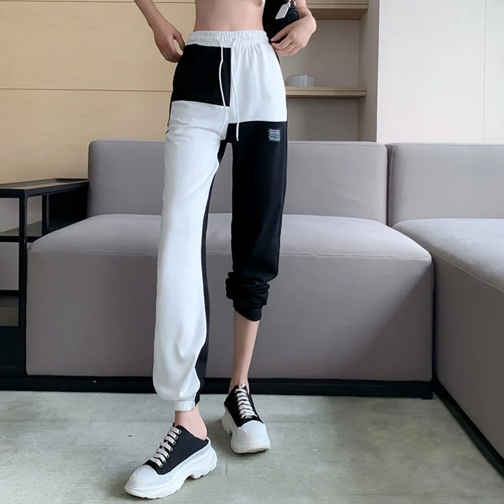 Casual Straight-leg Pants Women Thin Section 2021 New Summer Fashion High Waist Slim Asymmetry Stitching Harlan Sports Trousers
Casual Straight-leg Pants Women Thin Section 2021 New Summer Fashion High Waist Slim Asymmetry Stitching Harlan Sports Trousers