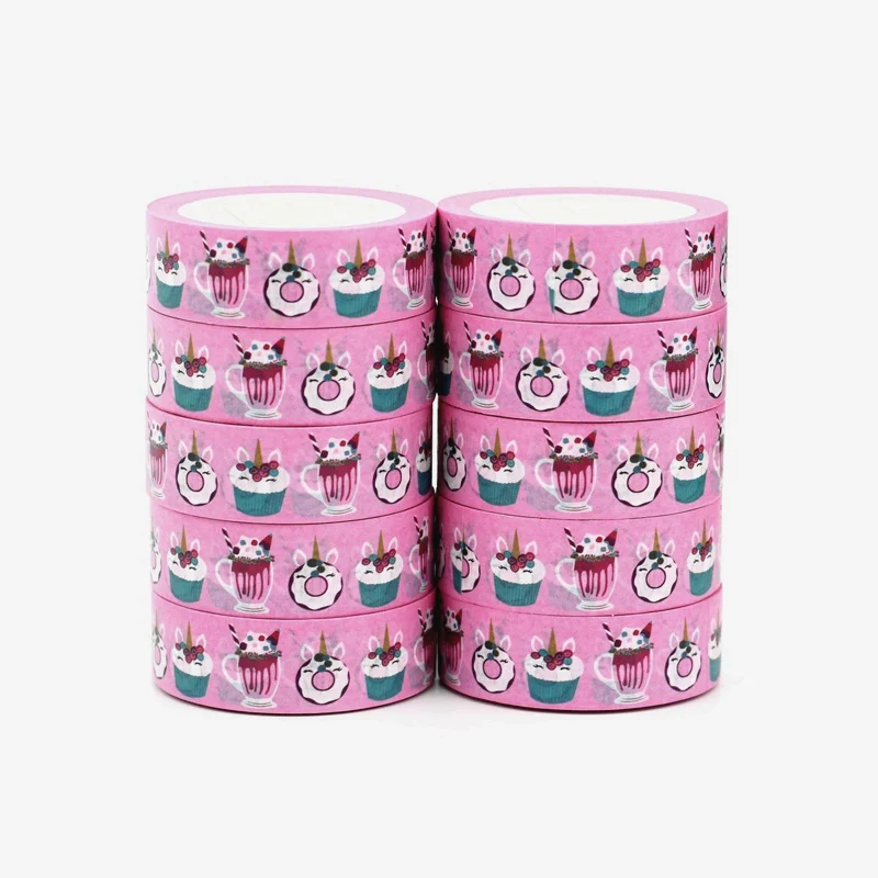 NEW 10pcs/Lot Decorative Cakes Donuts Washi Tapes Japanese Paper DIY Bullet Journal Adhesive Masking Tape Cute Stationery
NEW 10pcs/Lot Decorative Cakes Donuts Washi Tapes Japanese Paper DIY Bullet Journal Adhesive Masking Tape Cute Stationery