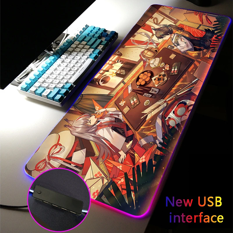 RGB Mouse Pad USB Hub Azur Lane Anime Girl MousePad Carpets Rugs Four USB Docking Dock Typec Interface Multi-interface Desk Mat
RGB Mouse Pad USB Hub Azur Lane Anime Girl MousePad Carpets Rugs Four USB Docking Dock Typec Interface Multi-interface Desk Mat