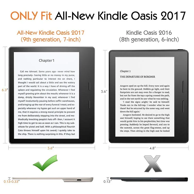 CucKooDo для нового Kindle Oasis тонкий умный резиновый чехол с автоматическим
