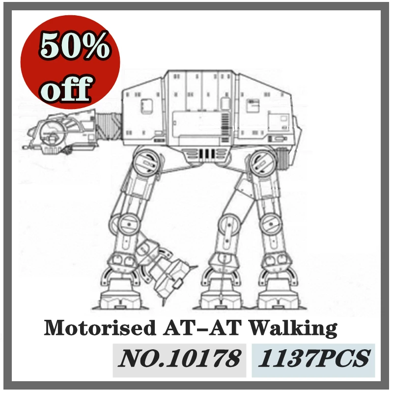 В наличии, Детский конструктор AT-AT LepinBlocks 05050, совместимый с моторизованным шагающим звездами, конструктор 10178, развивающие игрушки, подарки
В наличии, Детский конструктор AT-AT LepinBlocks 05050, совместимый с моторизованным шагающим звездами, конструктор 10178, развивающие игрушки, подарки