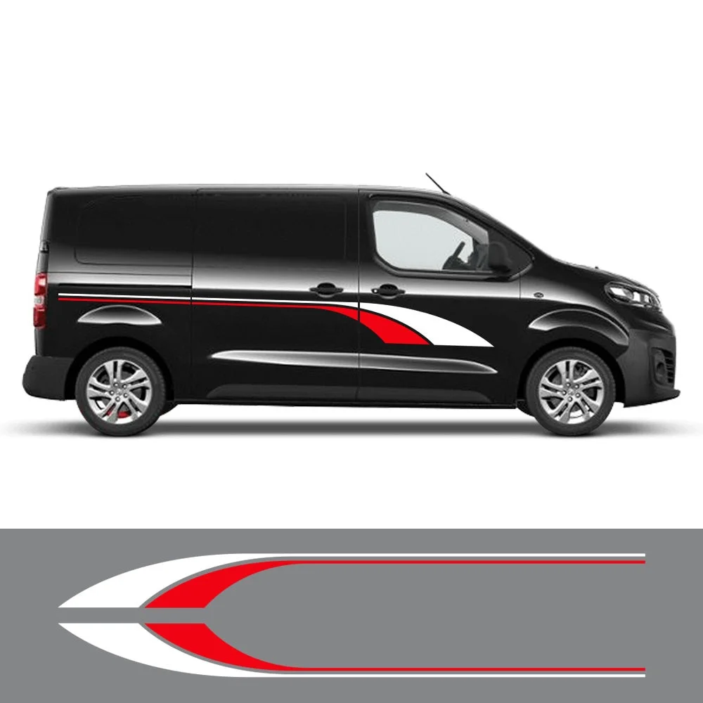 2pcs Car Stickers Motorhome Stripes Sport Styling Camper Van Graphics Vinyl Decals for Any Car Crafter Car Accessories
2pcs Car Stickers Motorhome Stripes Sport Styling Camper Van Graphics Vinyl Decals for Any Car Crafter Car Accessories