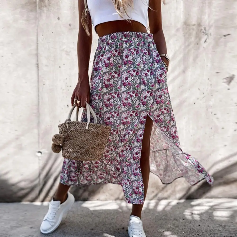 Boho Women Floral Print Skirt Beach A-line Ruffle Stitching Skirt xxl Women Clothing 2021 Summer Stitching Skirt for Daily Wear
Boho Women Floral Print Skirt Beach A-line Ruffle Stitching Skirt xxl Women Clothing 2021 Summer Stitching Skirt for Daily Wear