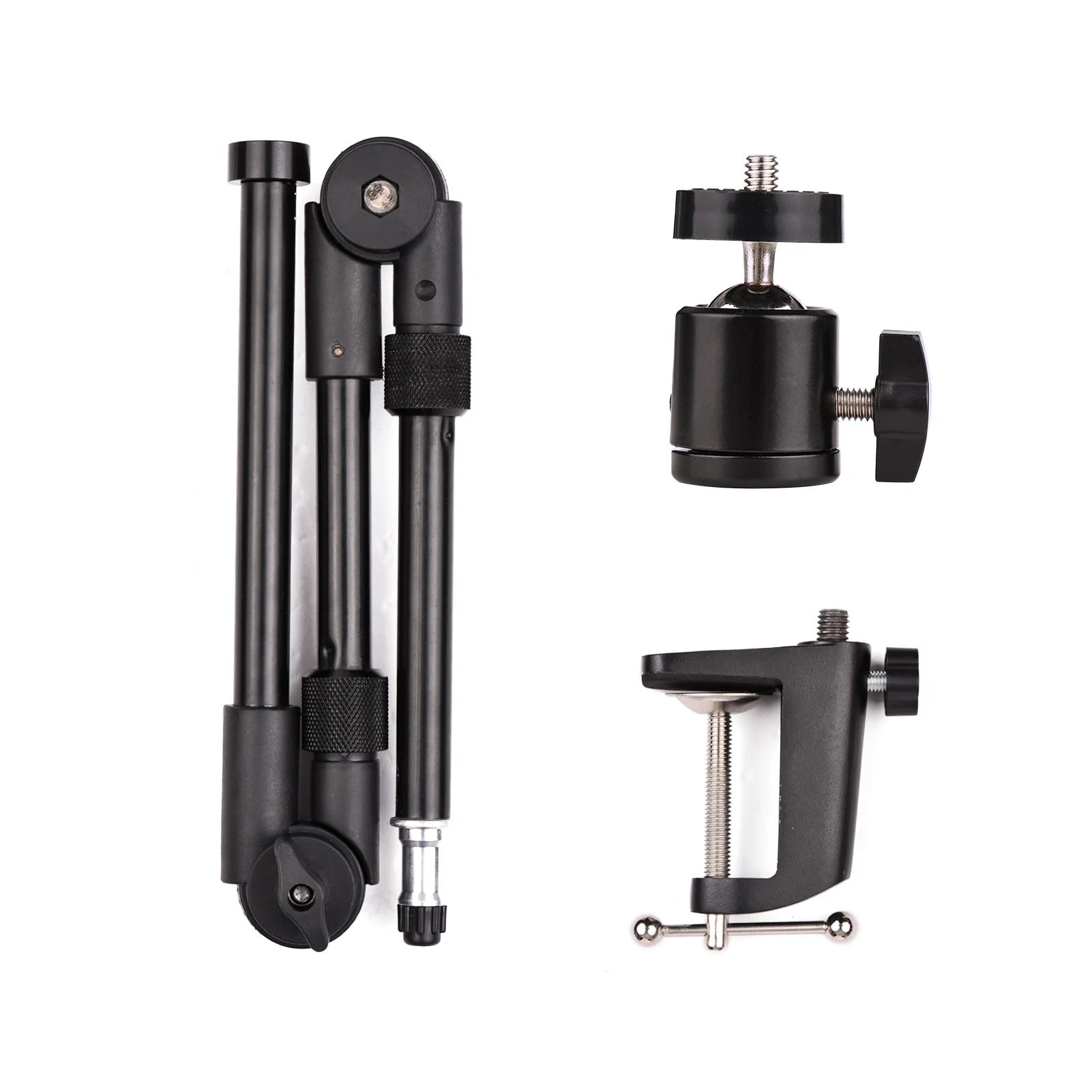Andoer ST-01 Mount Stand Bracket with 1/4 Inch Screw Ballhead Adapter for Fill Light LED Ring Light Webcam Camera Smartphone
Andoer ST-01 Mount Stand Bracket with 1/4 Inch Screw Ballhead Adapter for Fill Light LED Ring Light Webcam Camera Smartphone