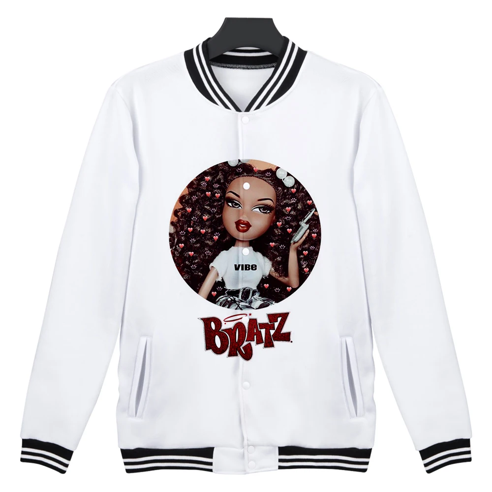 Bratz Baseball Jackets Plus Size Fitness Coats Fashion New Funny Cartoon Printing Sweatshirts Baseball Coats
Bratz Baseball Jackets Plus Size Fitness Coats Fashion New Funny Cartoon Printing Sweatshirts Baseball Coats