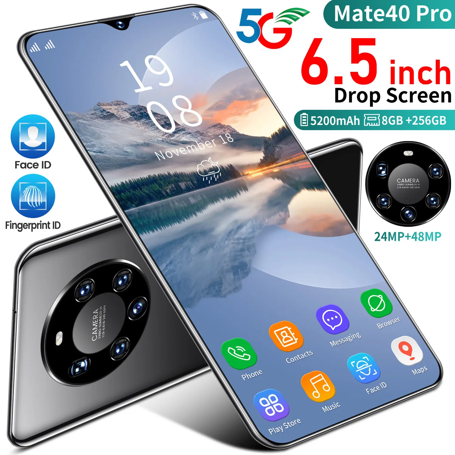 Смартфон Mate 40 Pro глобальная версия, 7,2 дюйма, 4 + 128 ГБ, две Sim-карты, 5200 мАч, 25 + 48 Мп, Android
Смартфон Mate 40 Pro глобальная версия, 7,2 дюйма, 4 + 128 ГБ, две Sim-карты, 5200 мАч, 25 + 48 Мп, Android