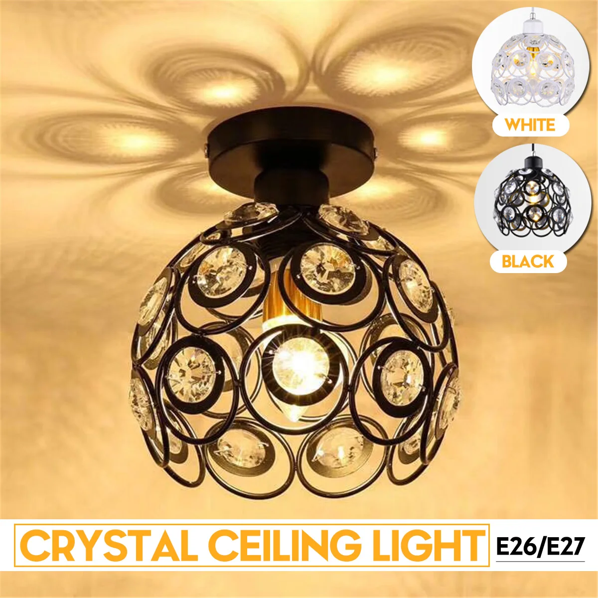 Ceiling Lights Crystal Lampshade Balck Gold Plafonnier Living Room Bedroom Modern Round Square Decorative Ceiling Lamp
Ceiling Lights Crystal Lampshade Balck Gold Plafonnier Living Room Bedroom Modern Round Square Decorative Ceiling Lamp