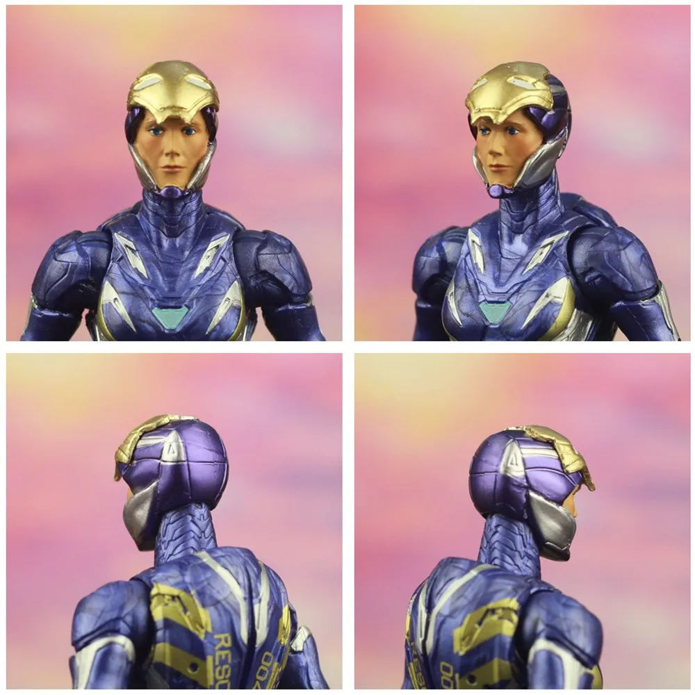 Marvel Legends Avenger 4 Endgame Iron Man Rescue Pepper Potts 6" Action Figure With Unmasked Head From Hulker BAF Wave Toys Doll