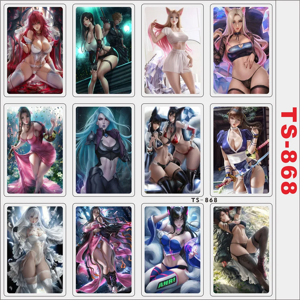12pcs/set Two-dimensional Anime Peripheral Sexy Girl Laptop Refrigerator Luggage Bank Card Size Sticker
12pcs/set Two-dimensional Anime Peripheral Sexy Girl Laptop Refrigerator Luggage Bank Card Size Sticker