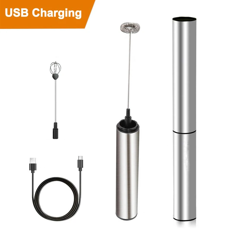 USB Charging Handle Electric Eggs Beater Coffee Milk Drink Frother Foamer Mixer For Cafe Kitchen Cooking Tools
USB Charging Handle Electric Eggs Beater Coffee Milk Drink Frother Foamer Mixer For Cafe Kitchen Cooking Tools