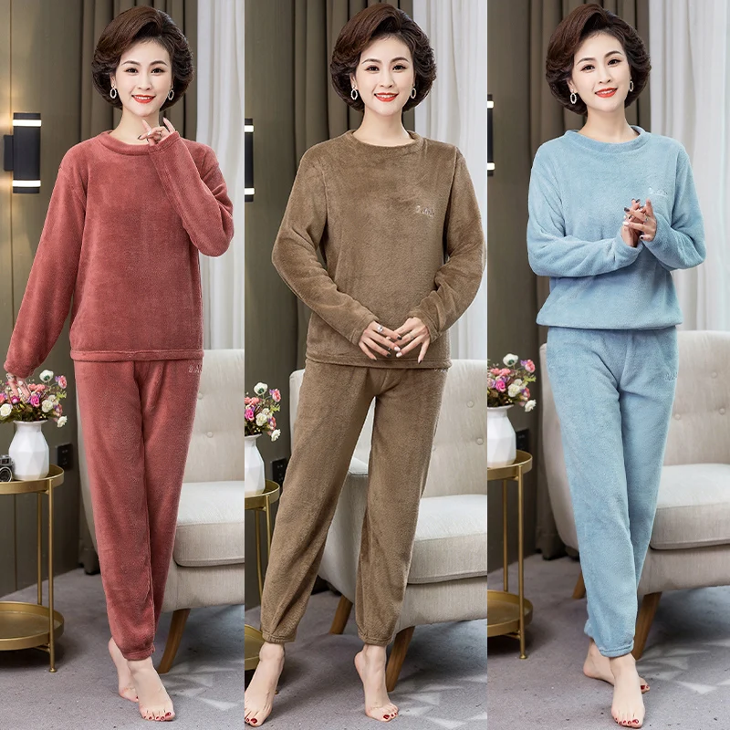 Женская зимняя Фланелевая пижама, флисовая Пижама, одежда для сна, домашняя одежда, плотный теплый бархатный женский костюм, осенний свитер,... 
Женская зимняя Фланелевая пижама, флисовая Пижама, одежда для сна, домашняя одежда, плотный теплый бархатный женский костюм, осенний свитер,...